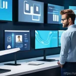 브랜드 마케터의 성공적인 네트워킹 방법 - **Prompt:** A dynamic, digitally-focused scene depicting a diverse young professional (wearing smart...