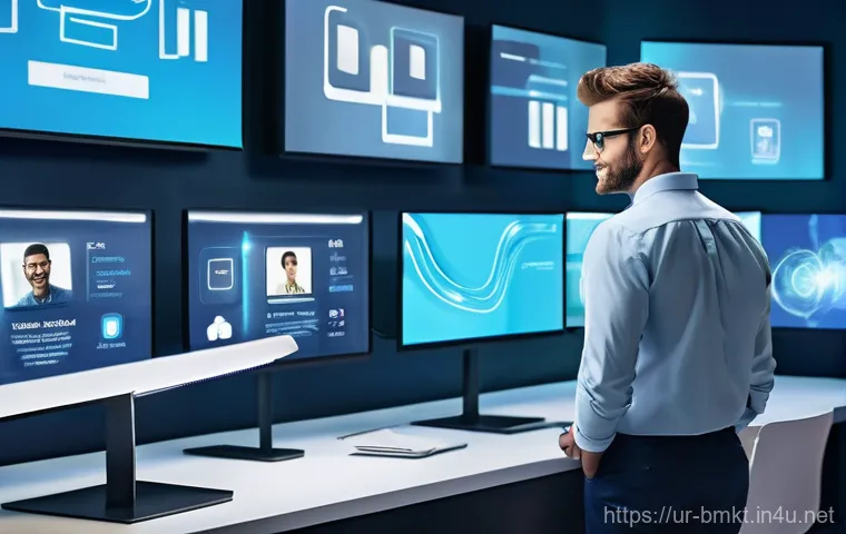 브랜드 마케터의 성공적인 네트워킹 방법 - **Prompt:** A dynamic, digitally-focused scene depicting a diverse young professional (wearing smart...